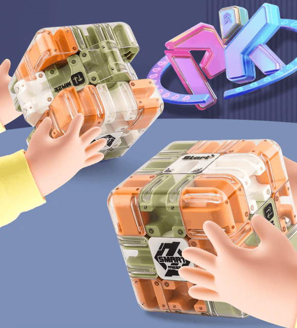 Duży labirynt 3D Puzzle Maze Cube 🧩✨ – Fascynująca gra rozwijająca mózg dla dzieci i dorosłych 🧠