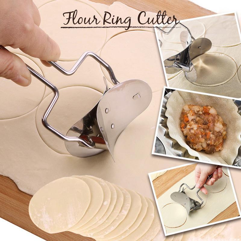 🥟 Błyskawiczne lepienie pierogów! Nieprzywierająca forma ze stali nierdzewnej + obcinacz do ciasta – pierogi w minutę! ✨🔥