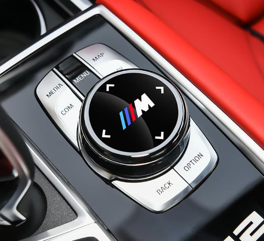 Naklejka dekoracyjna na gałkę multimedialną BMW
