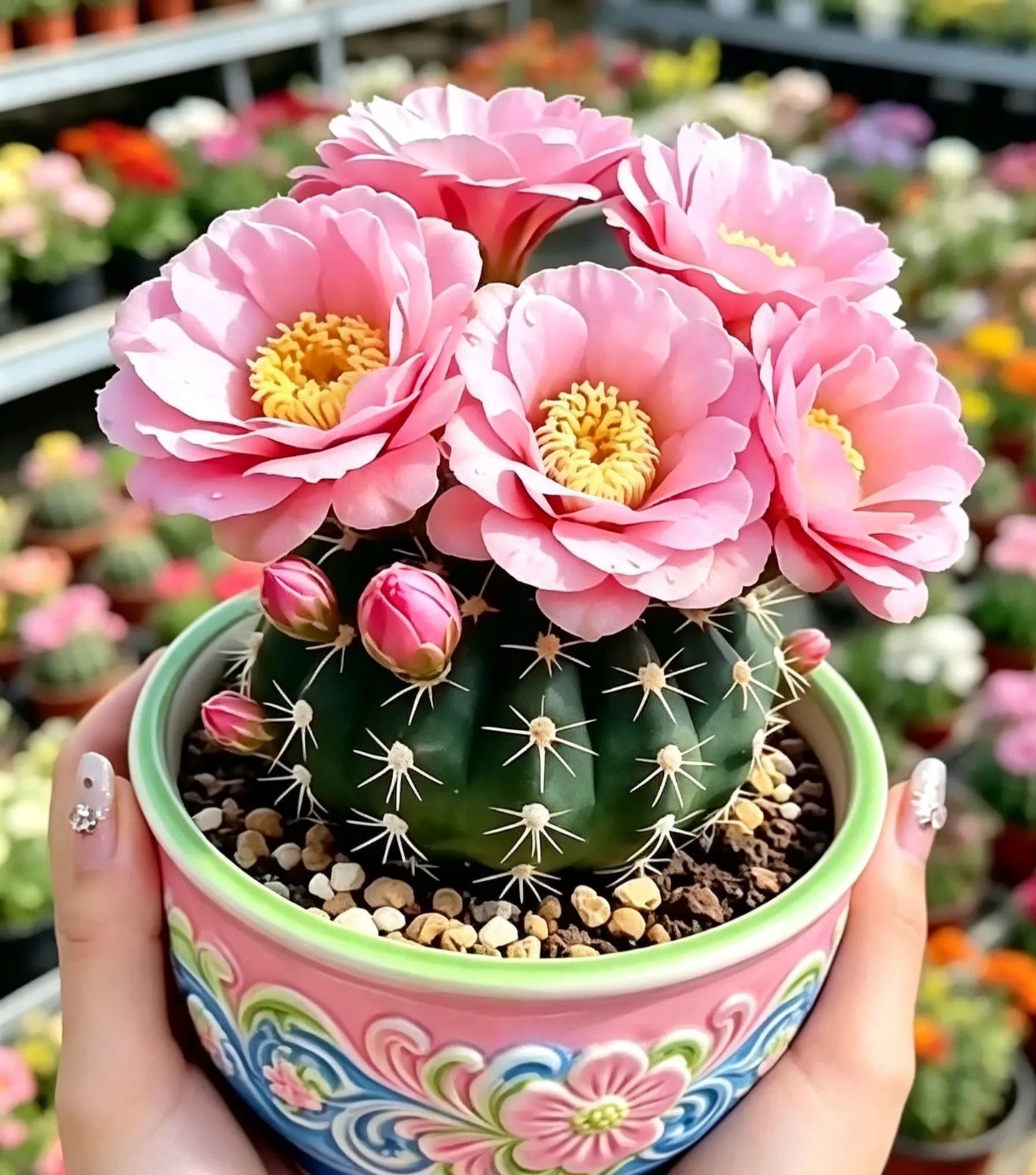 🌵 Poznaj swojego nowego najlepszego przyjaciela – kaktusa Gymnocalycium baldianum! 💕