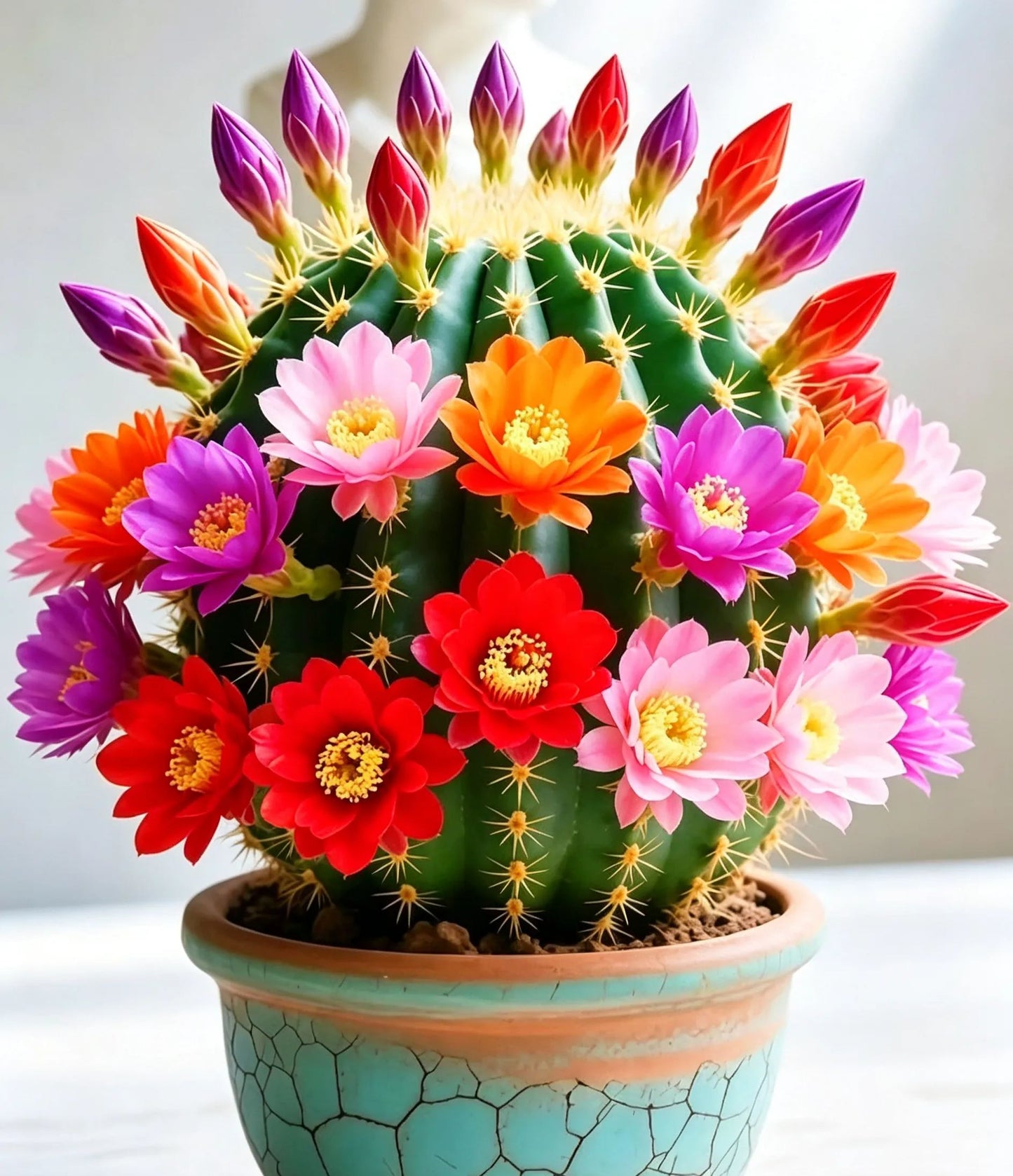 🌵 Poznaj swojego nowego najlepszego przyjaciela – kaktusa Gymnocalycium baldianum! 💕