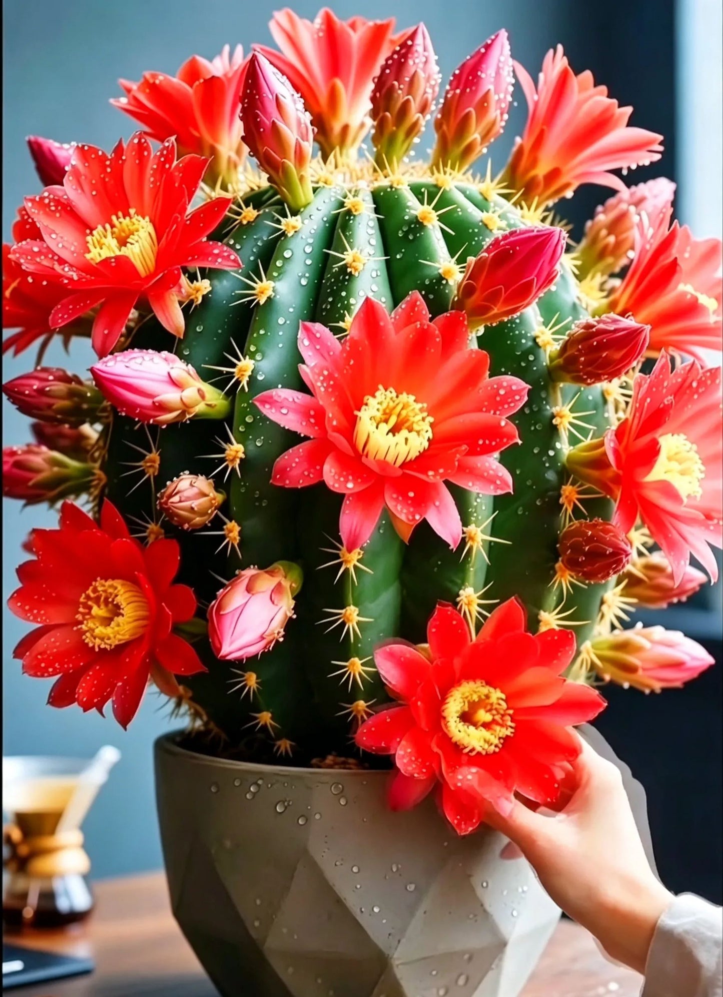 🌵 Poznaj swojego nowego najlepszego przyjaciela – kaktusa Gymnocalycium baldianum! 💕
