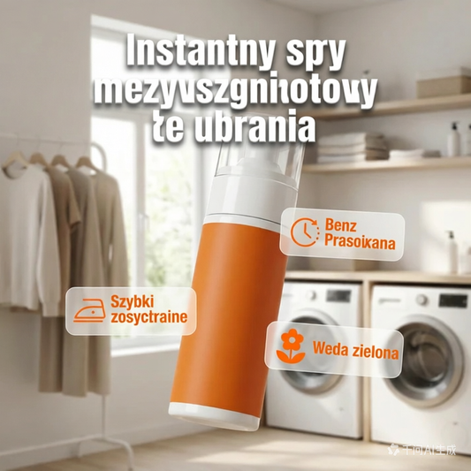⏳ Ostatni dzień: 50% zniżki 🔥 Natychmiastowo działający spray przeciwzmarszczkowy do tkanin