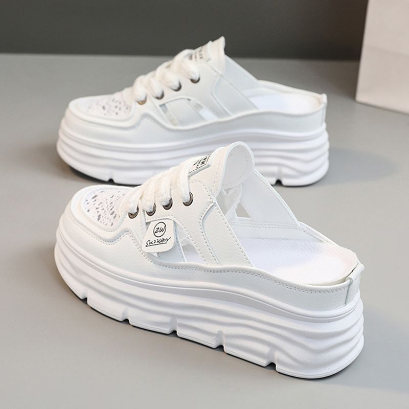 Lekkie, przewiewne buty z grubą podeszwą dla kobiet