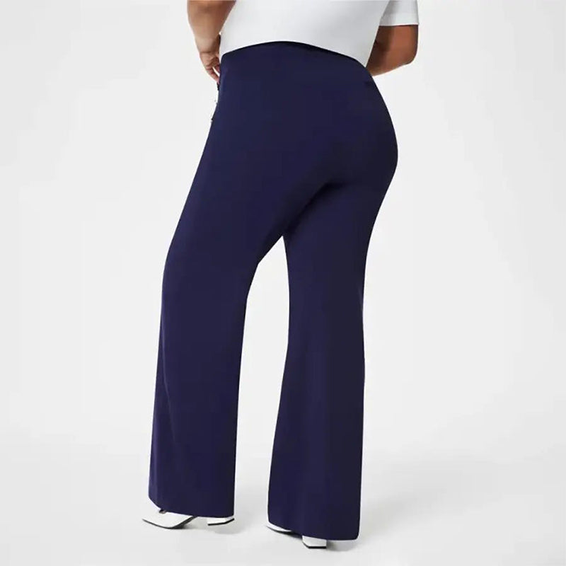 🔥 Damskie spodnie Plus Size z wysokim stanem i szerokimi nogawkami-TAB