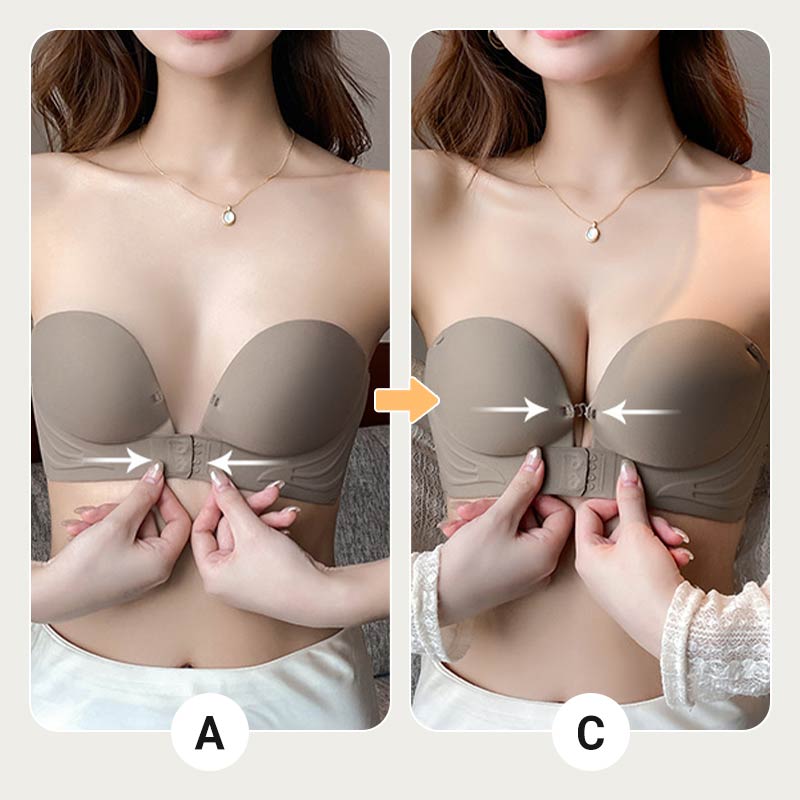 💥Kup 1 a drugi dostaniesz gratis👙 Biustonosz push-up Zapięcie z przodu unoszenie