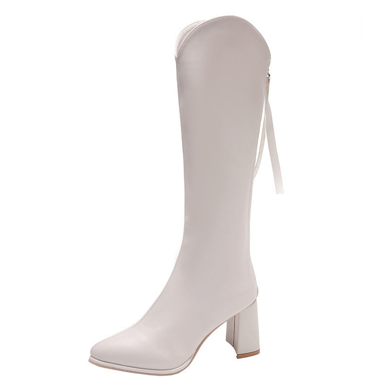 【✨Nowości 2025】👢Eleganckie damskie buty na wysokim obcasie ze szpiczastymi noskami