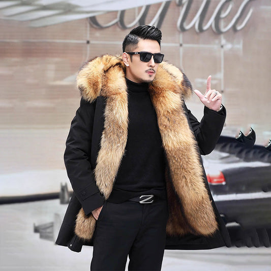 【M-3XL】🔥Męski płaszcz ze sztucznej norek