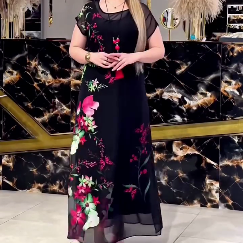 👗Eleganckie sukienki z tiulu w kwiaty dla kobiet🌸