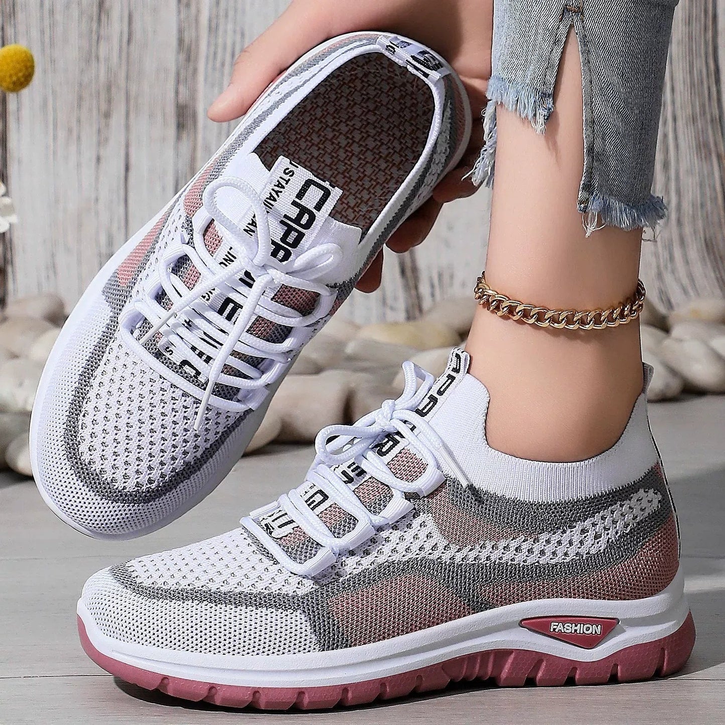 👟Damskie buty do biegania na co dzień, sznurowane