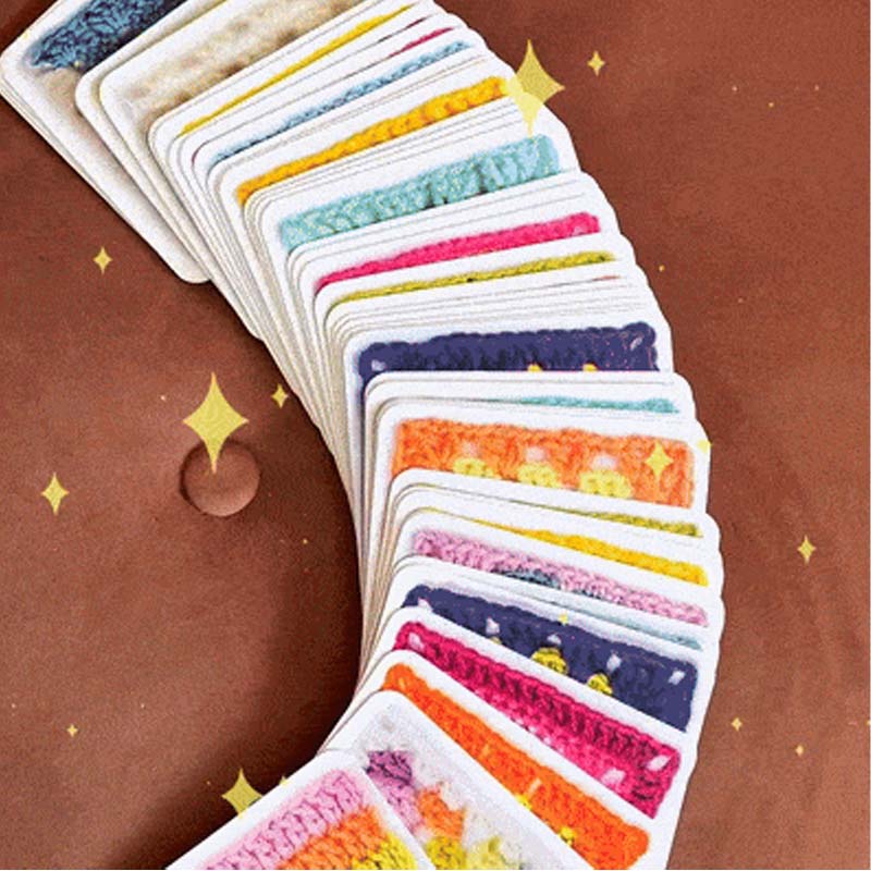 🧶✨Gra karciana Granny Square do szydełkowania – 50 wzorów do łączenia i komponowania