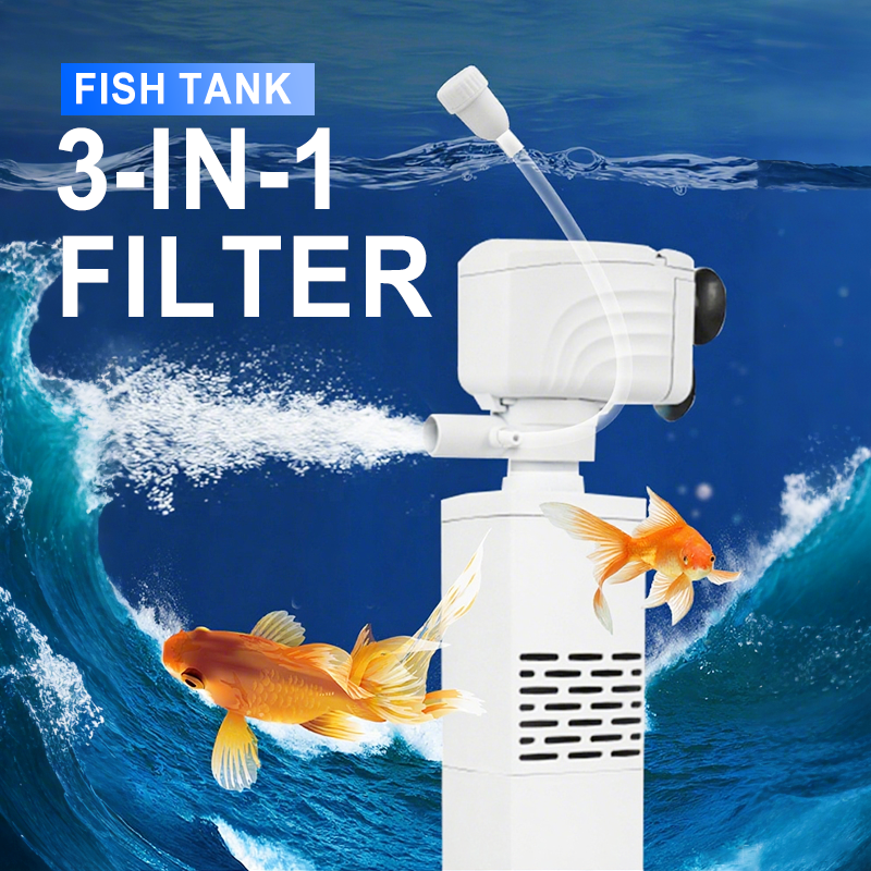 Filtr do akwarium 3 w 1 – filtracja, natlenianie i pompowanie wody