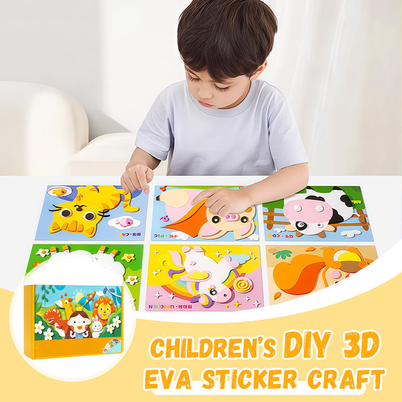 🧩🎨 Zrób to sam: Naklejki 3D EVA dla dzieci🎁