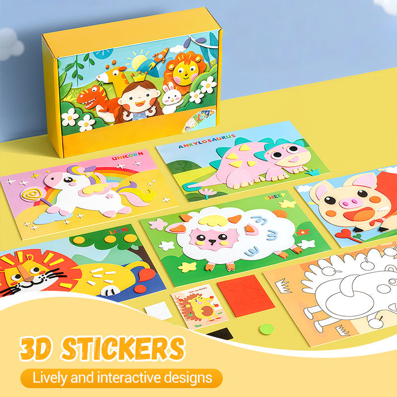 🧩🎨 Zrób to sam: Naklejki 3D EVA dla dzieci🎁