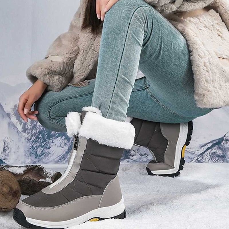 【EU36-42】❄️Zimowe damskie buty z PU z bawełnianą wyściółką i polarową podszewką