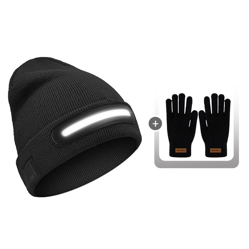 Ładowana Czapka z Diodami LED i Bluetooth