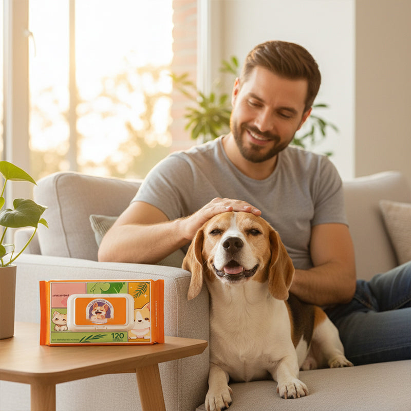 🐱Chusteczki do pielęgnacji zwierząt domowych, rękawiczki, nie wymagają płukania🐶