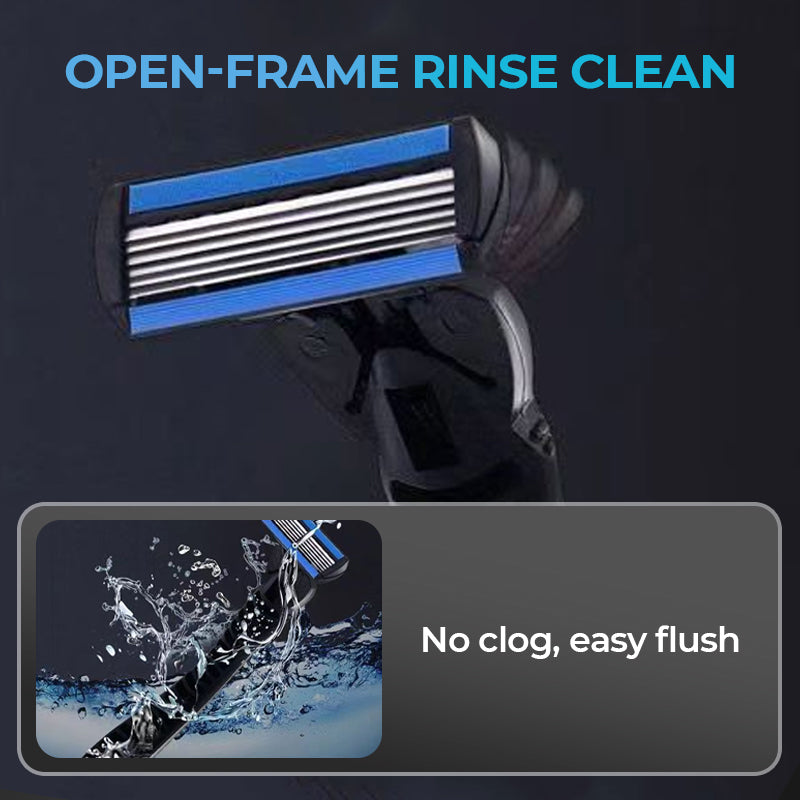 🪒✨6-ostrzowa maszynka do golenia z łatwo zdejmowanymi głowicami