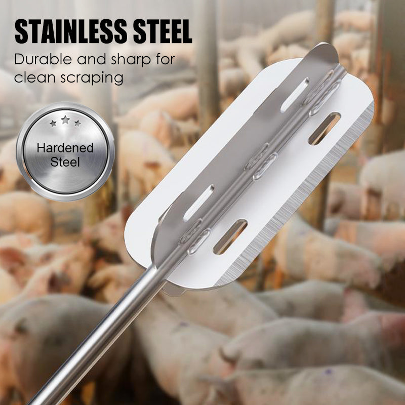 Wydajny skrobak do usuwania sierści zwierząt gospodarskich