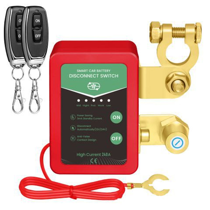 🚗⚡Zdalnie sterowany wyłącznik odłączający akumulator samochodowy 12V/24V🔋