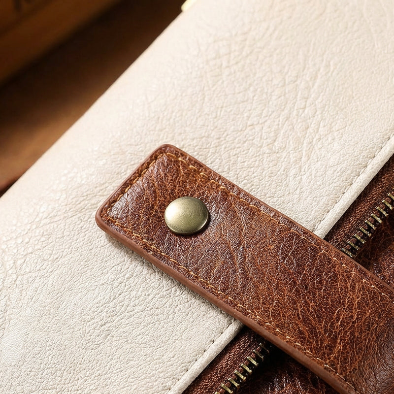 👛 Portmonetka damska w stylu retro - antykradzieżowy design