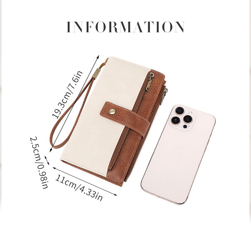 👛 Portmonetka damska w stylu retro - antykradzieżowy design