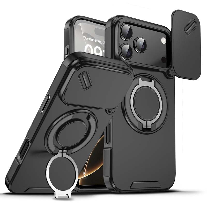 🔥Magnetyczne etui na telefon z podstawką w kształcie pierścienia do iPhone'a✨