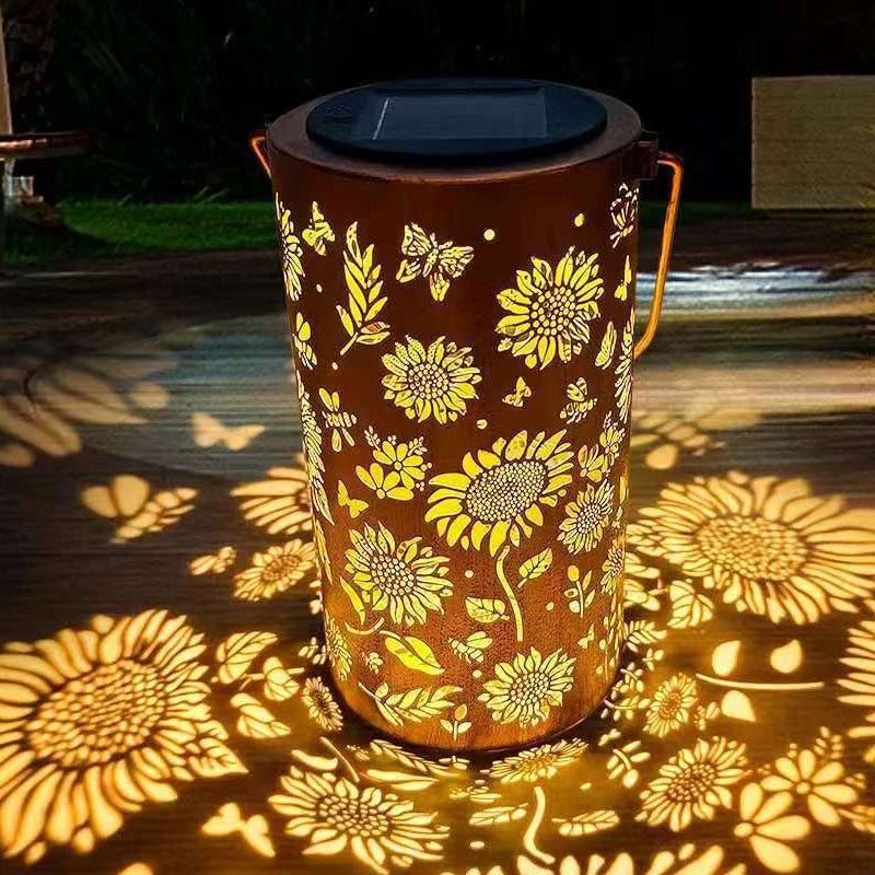 🌻Kolorowa lampa ogrodowa w kształcie słonecznika zasilana energią słoneczną