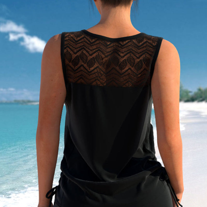 👙S-3XL🏖️Dwuczęściowy kostium kąpielowy typu tankini we wzory dla kobiet