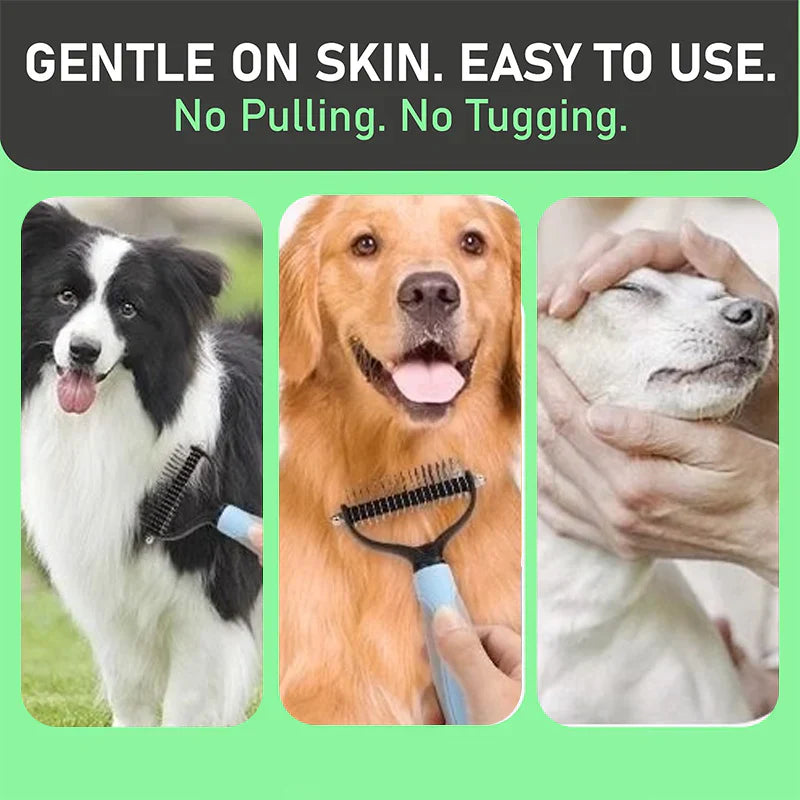 😺🐶1+1 gratis🧹 Dwustronny grzebień dla kotów i psów🐾