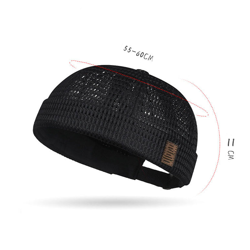 🧢🢊Lekka czapka z oddychającej siateczki bez daszka