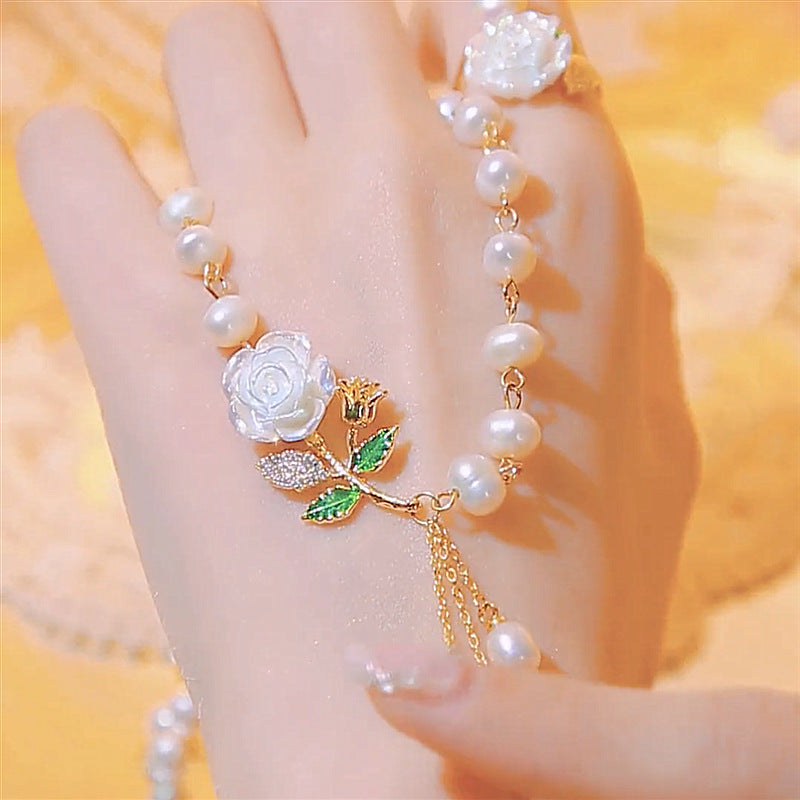 ✨ Ozdób się elegancją - Naszyjnik z pereł i cyrkonii w pudełku prezentowym - płatność przy odbiorze 💎